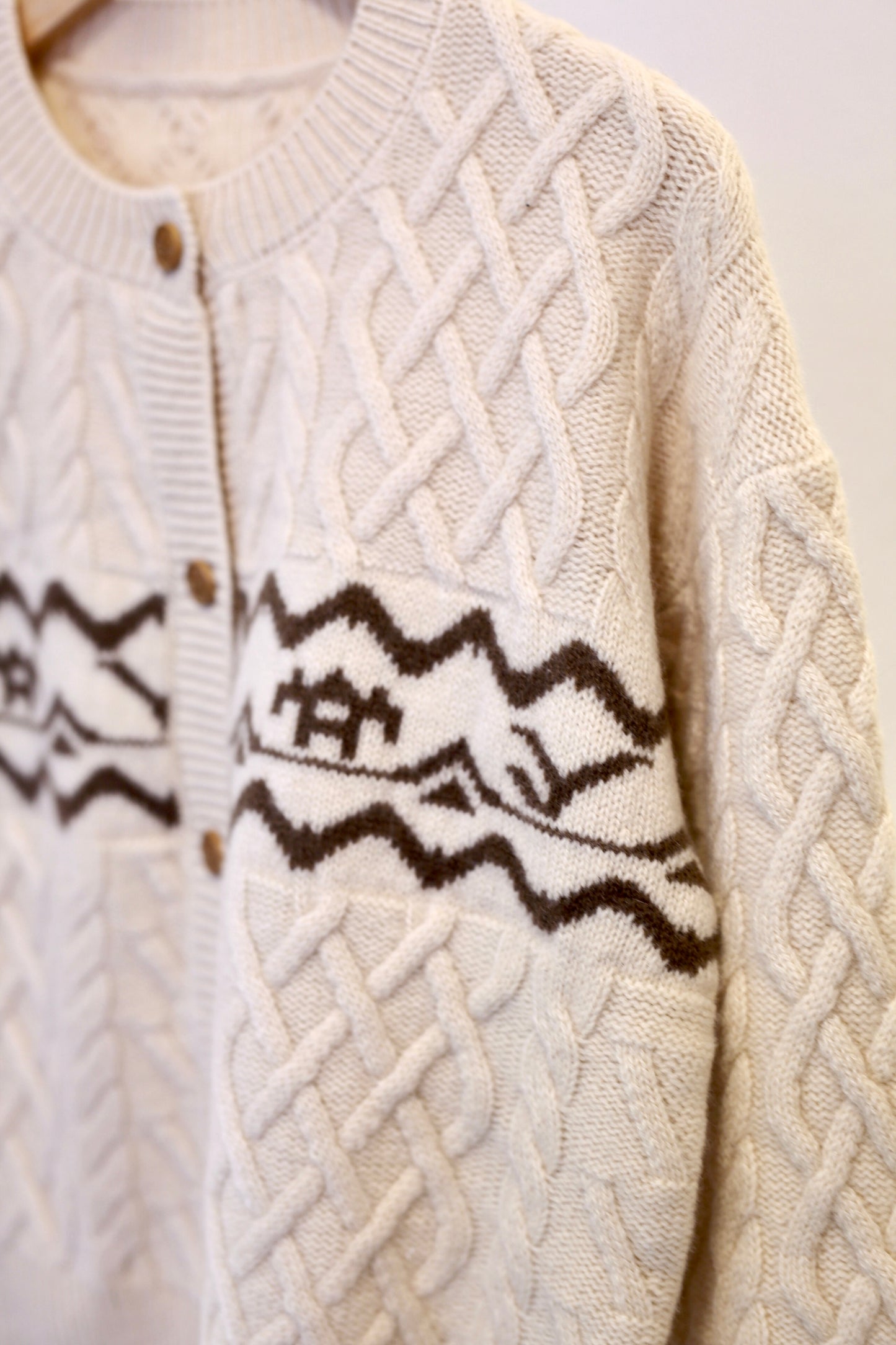 Cable Wool Cardigan