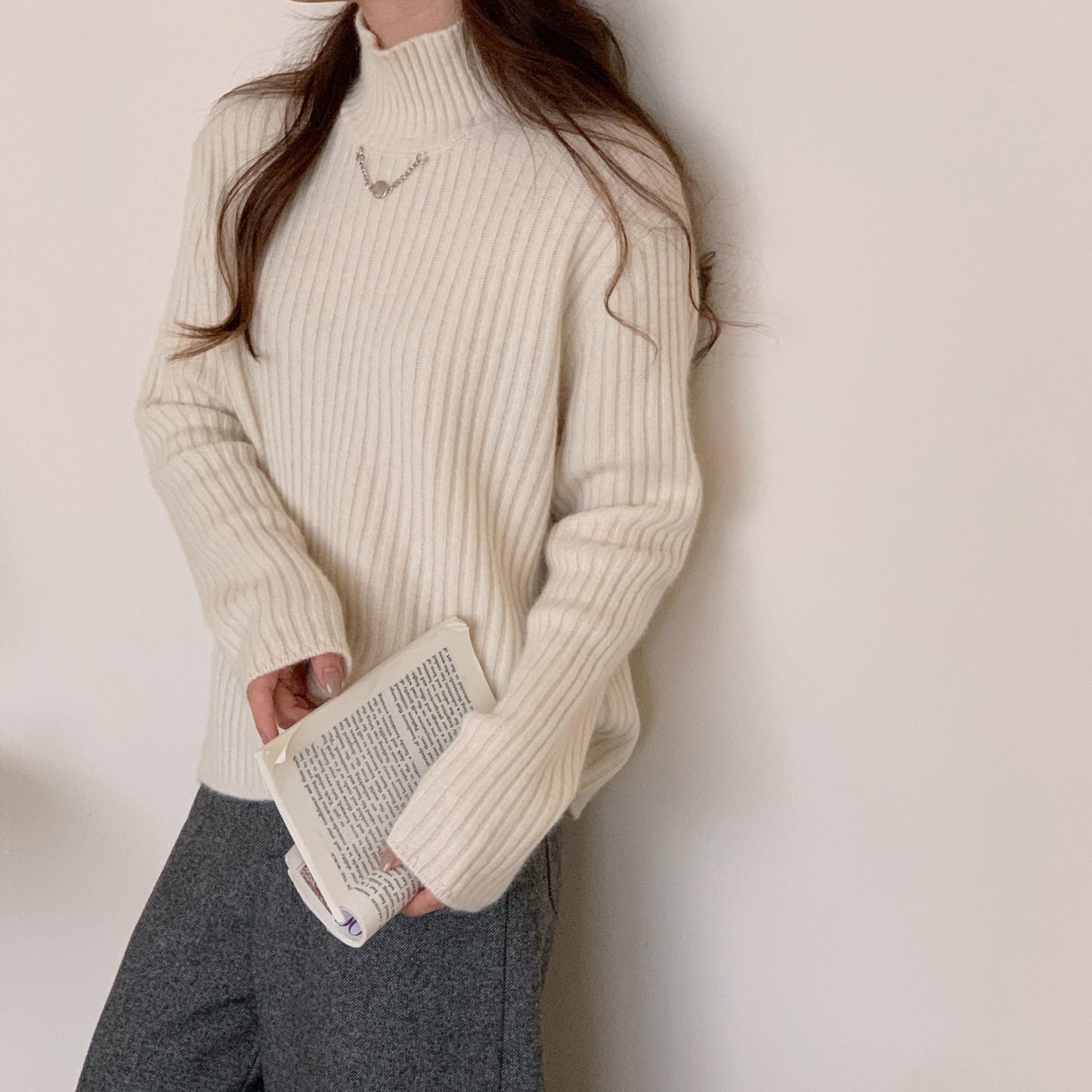 Turtle Neck Wool Sweater