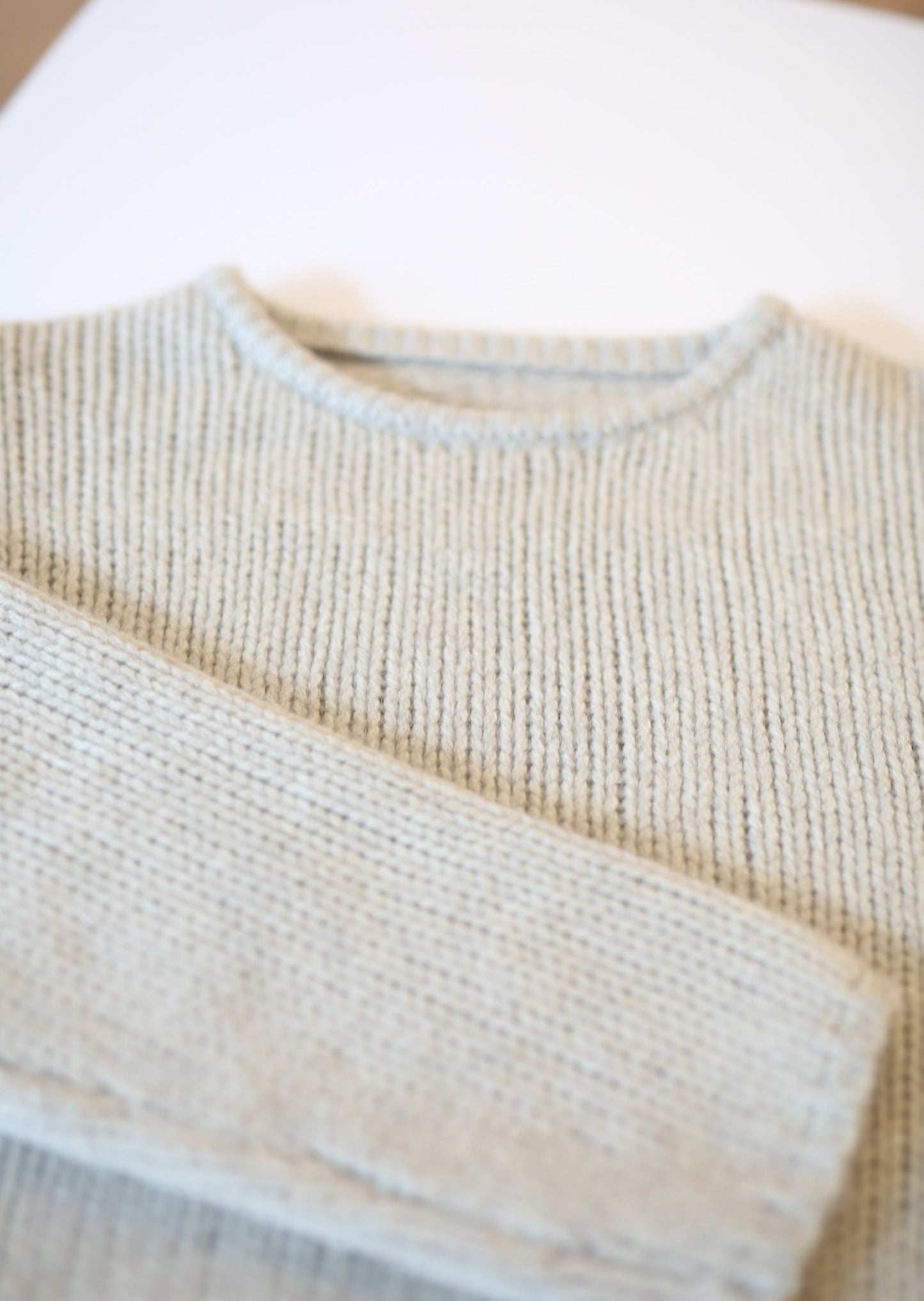 Crop Loose Knit Pullover Sweater