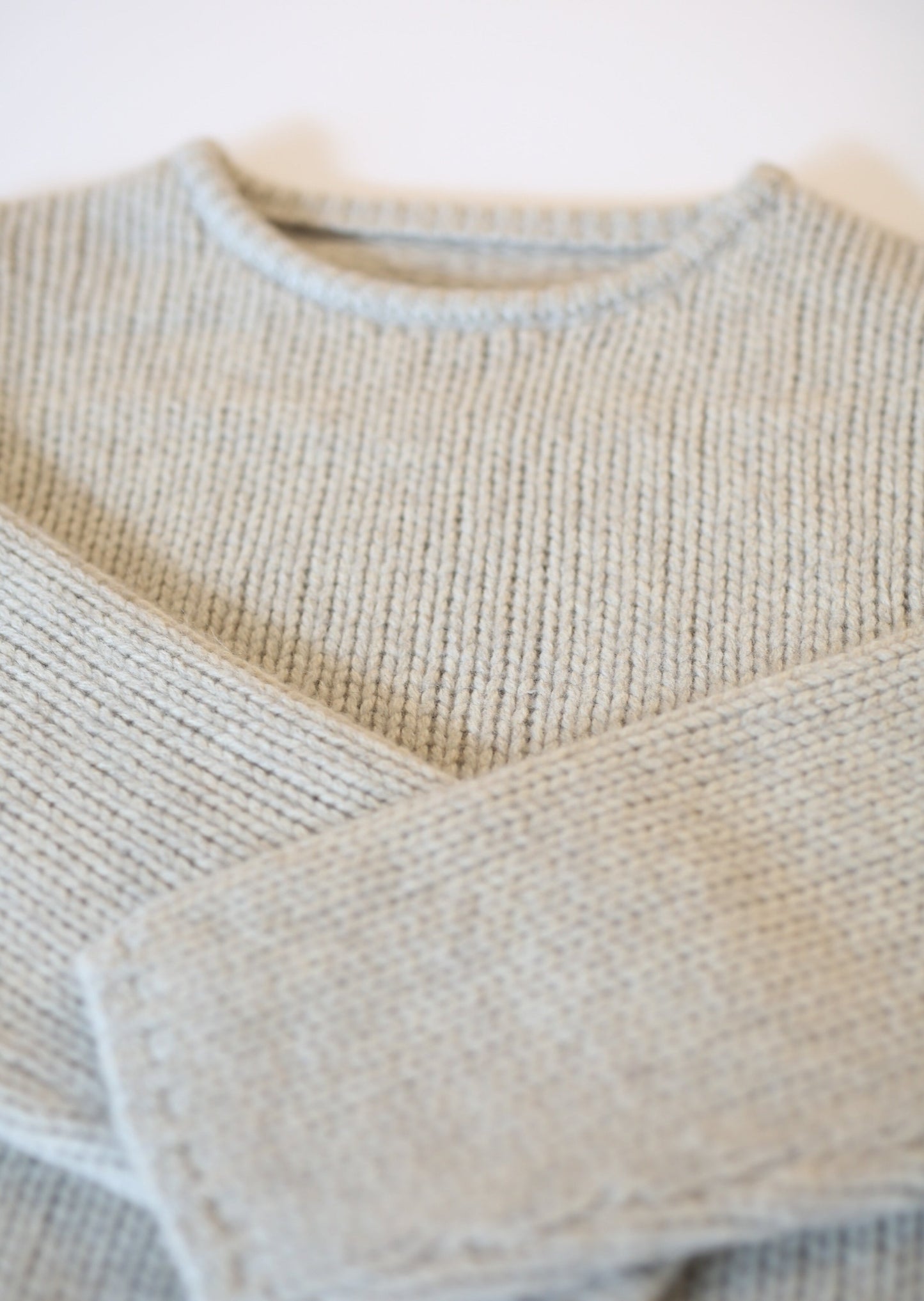 Crop Loose Knit Pullover Sweater