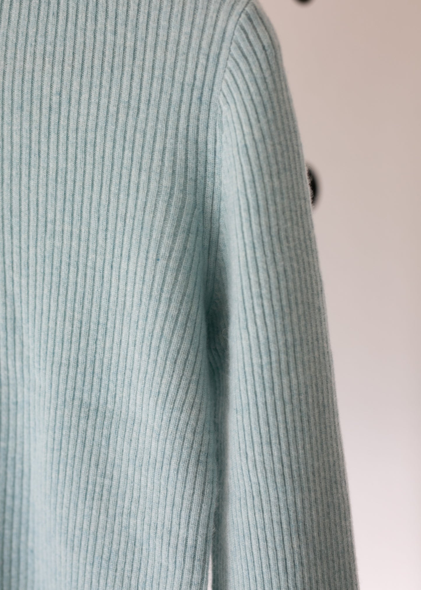 Cashmere blend mock neck sweater