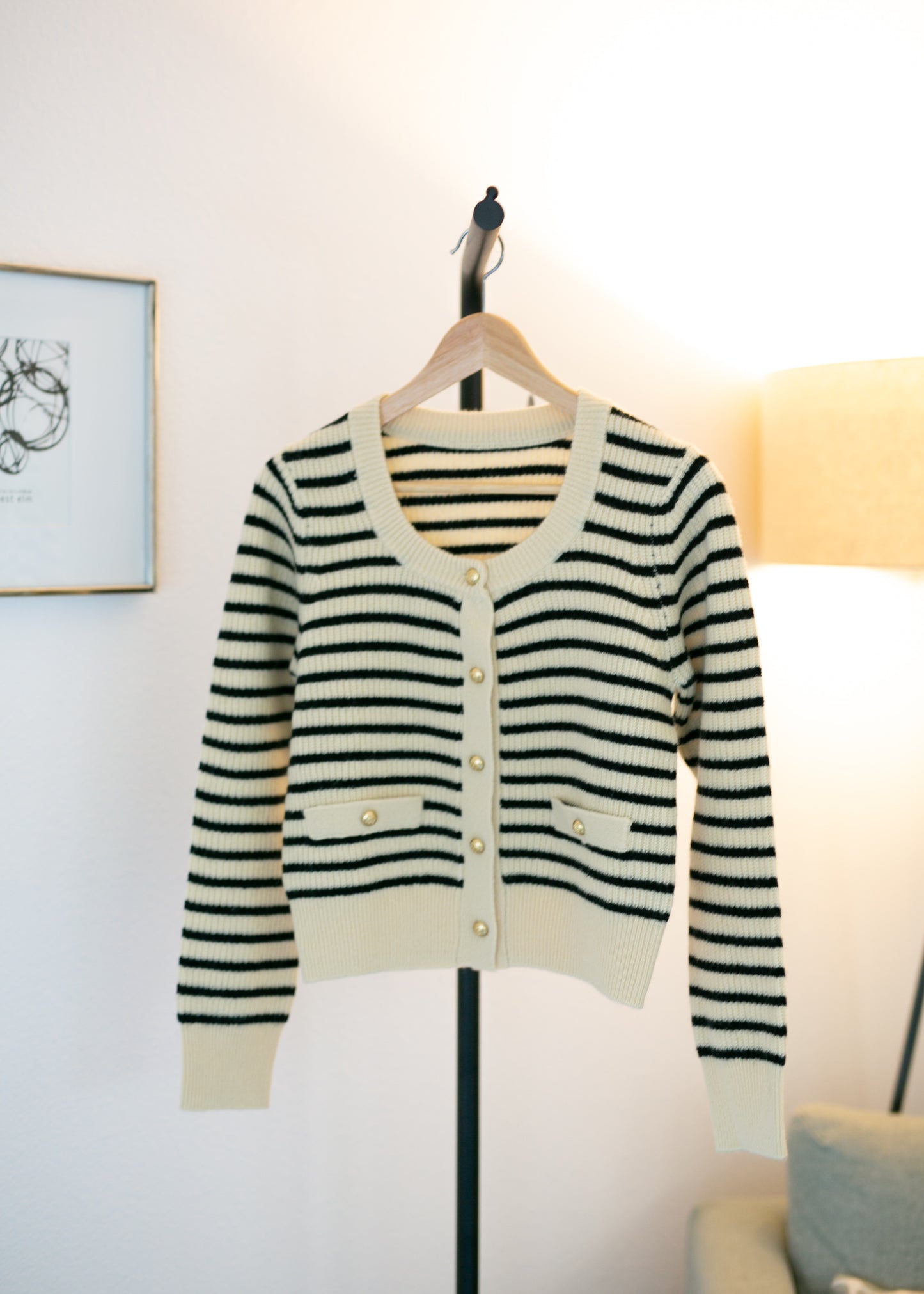 Striped Wool Cardigan