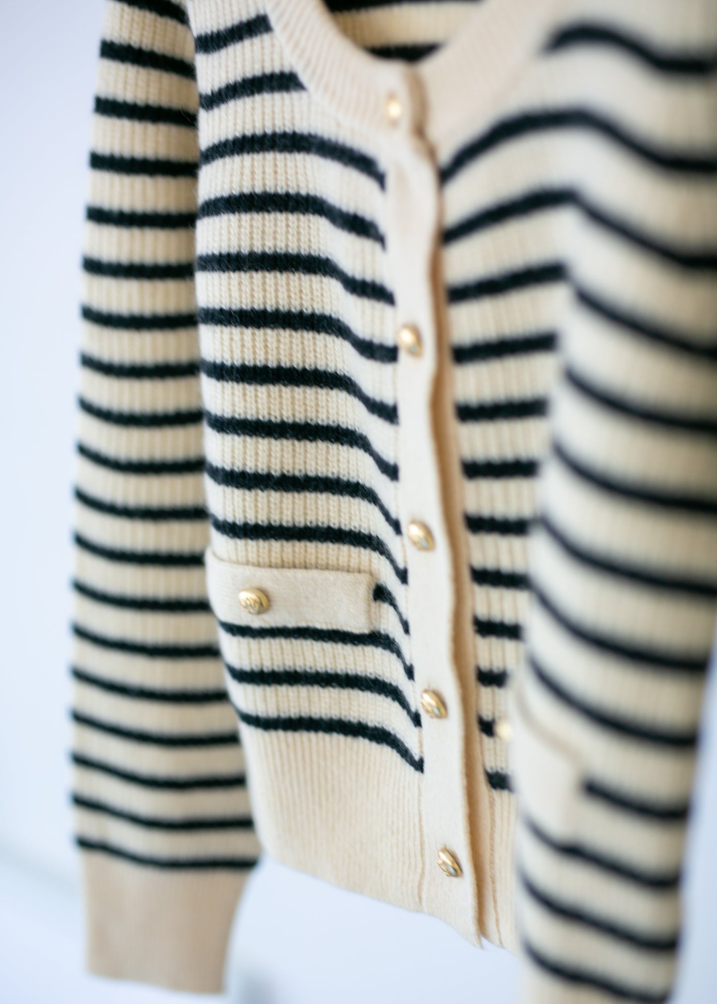 Striped Wool Cardigan