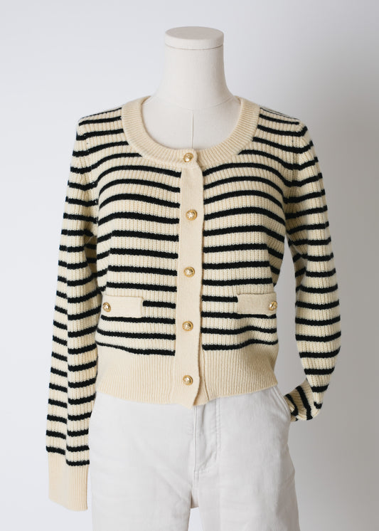 Striped Wool Cardigan