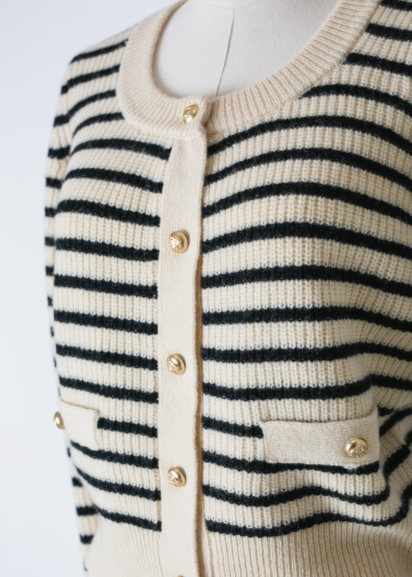 Striped Wool Cardigan