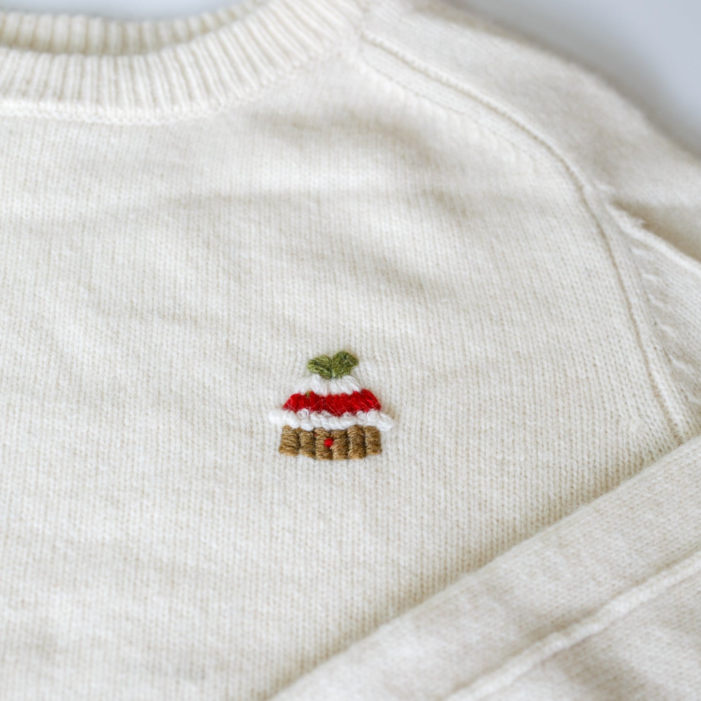 Hand-Embroidered Wool Sweater