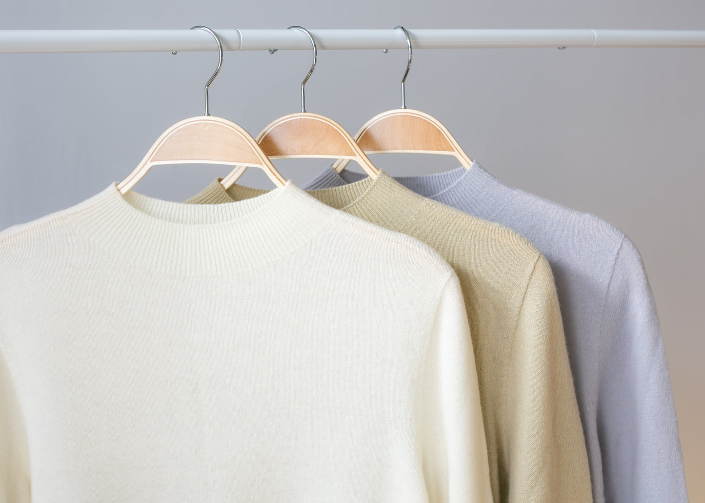 Mock neck Wool sweater