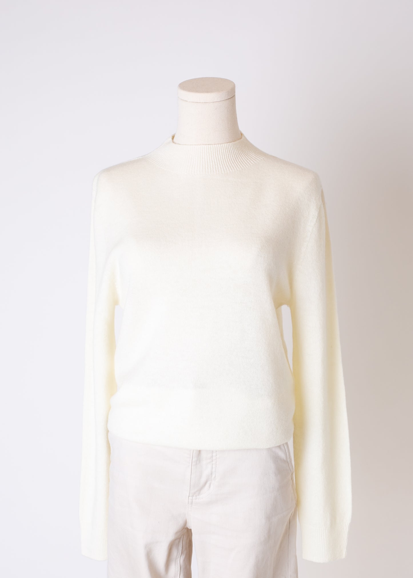 Mock neck Wool sweater