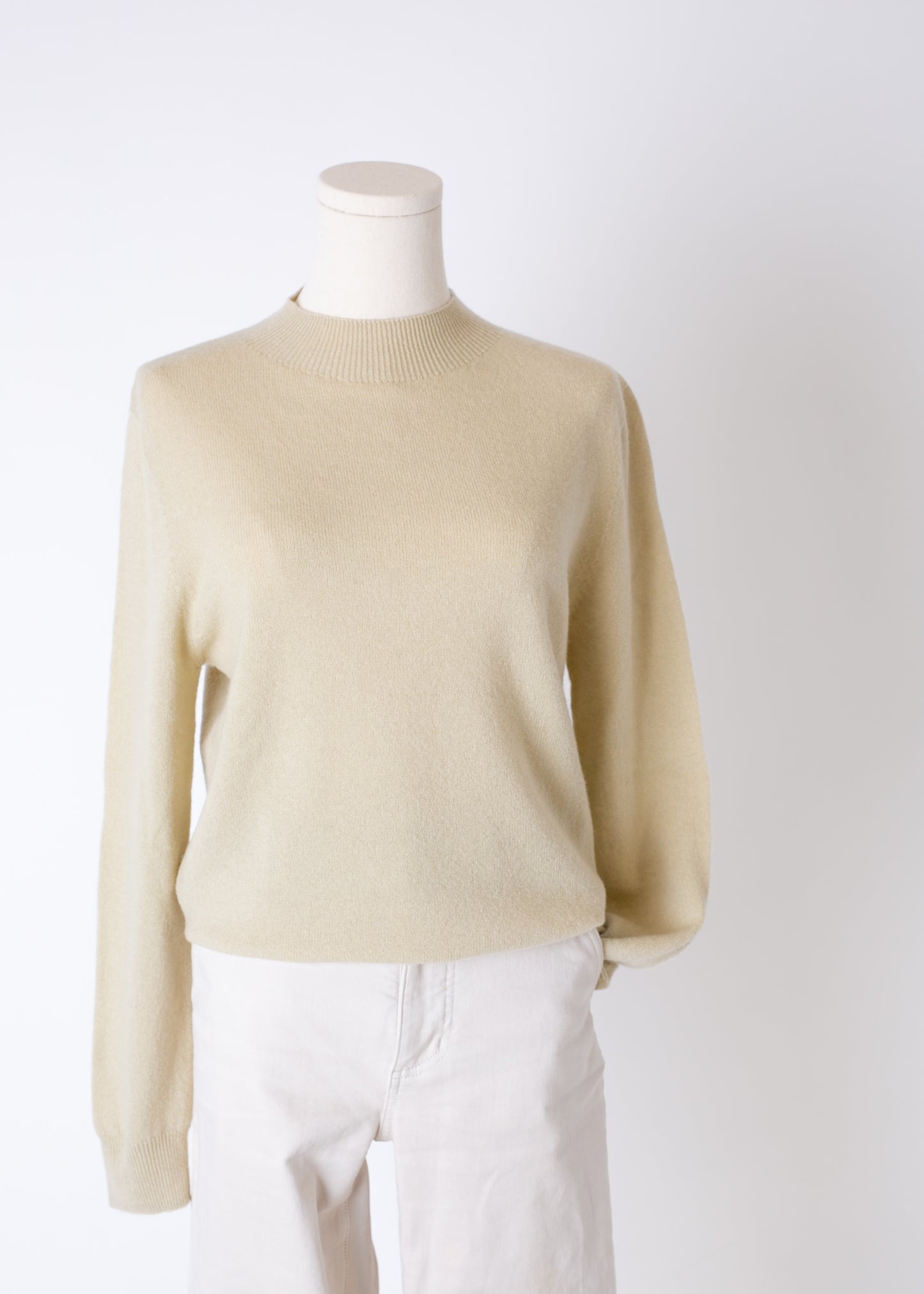 Mock neck Wool sweater