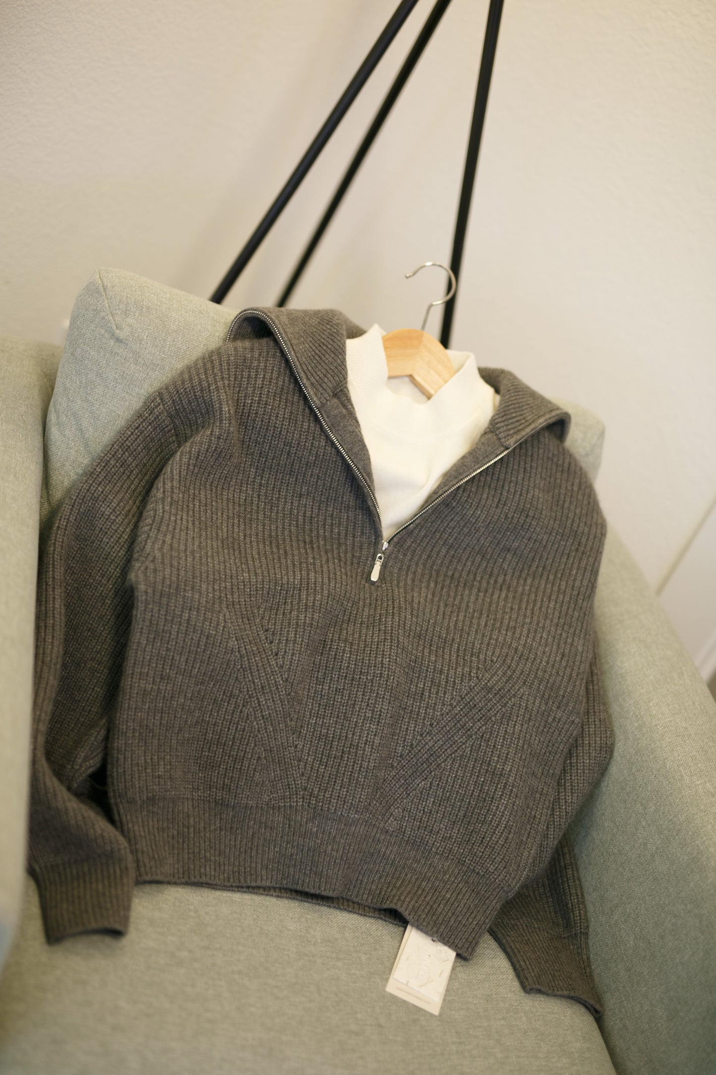 Premium Merino Wool Half-Zip Pullover Sweater