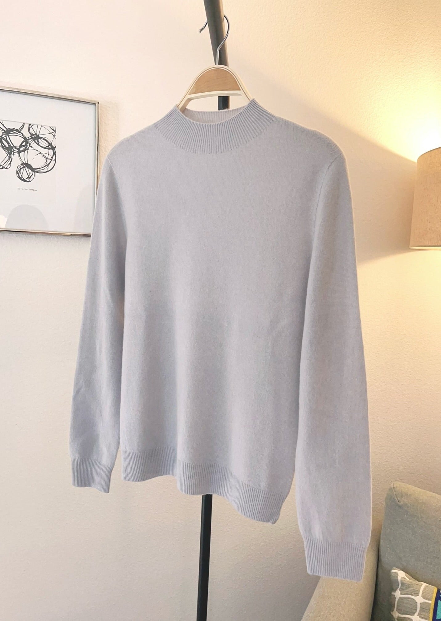 Mock neck Wool sweater