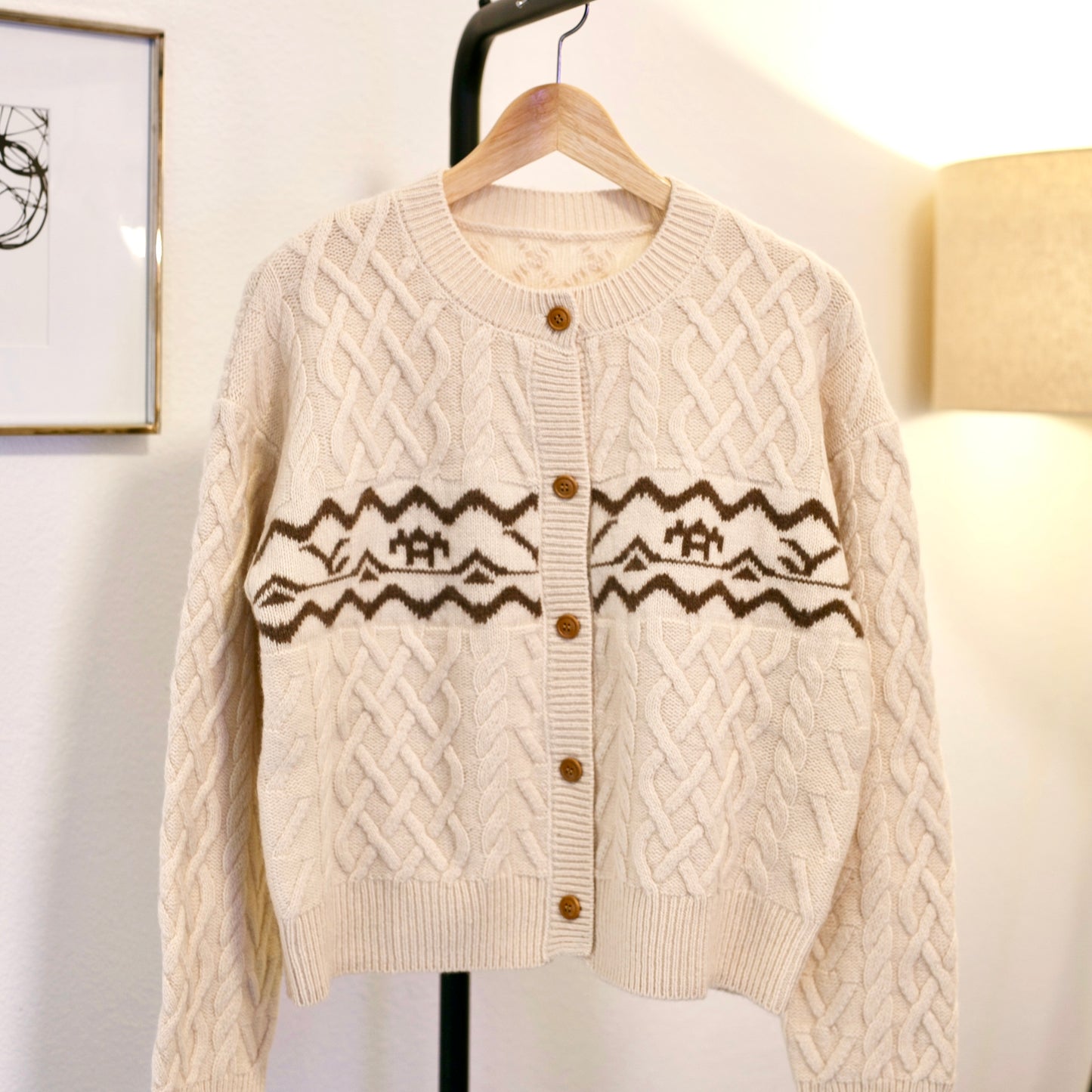 Cable Wool Cardigan