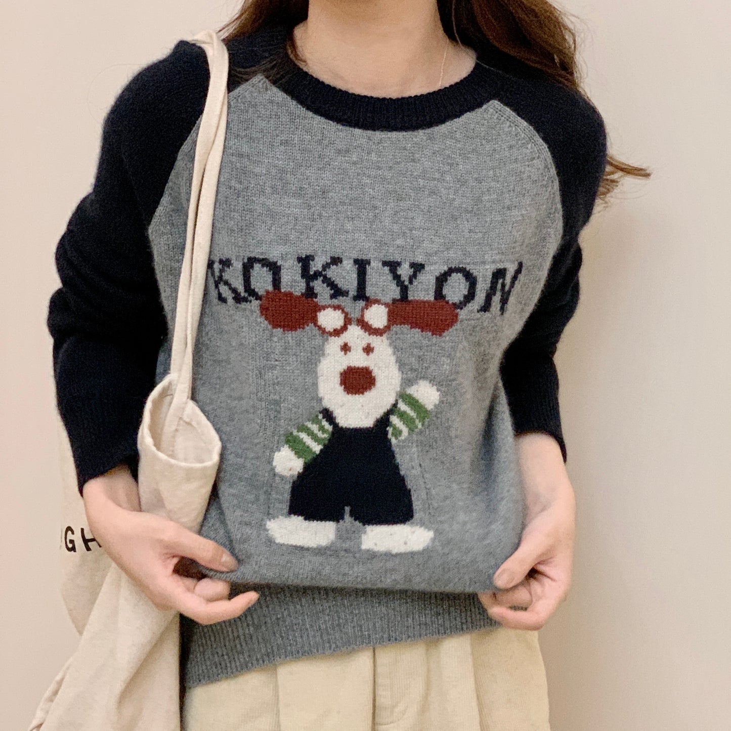 Cartoon Dog Wool Sweater