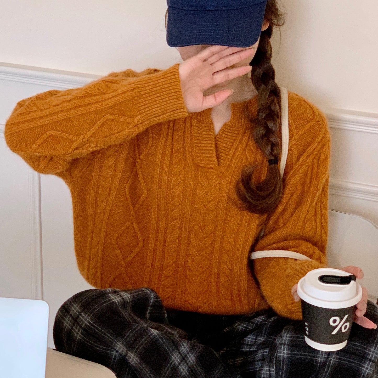 Cable Knit Wool Sweater